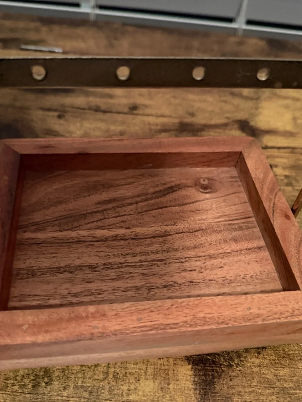 Gold & Wood Jewelry Stand Organizer
